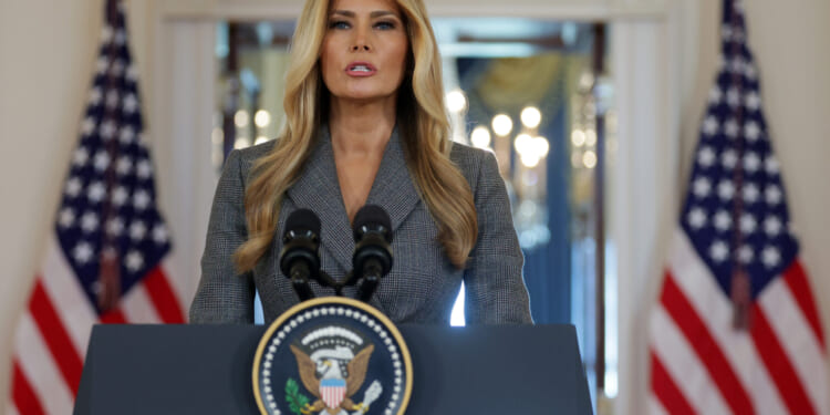 Melania Breaks Silence on Epstein in White House Speech