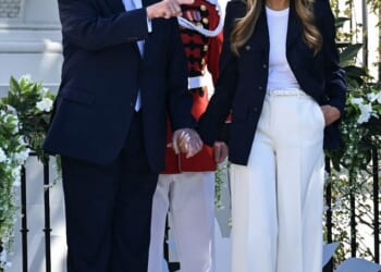 Melania Trump stunned in an understated - yet pricey - ensemble as she stepped out at the White House Easter Egg Roll 2026