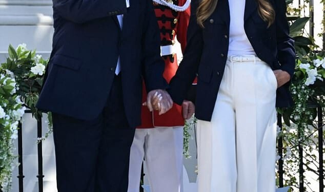 Melania Trump stunned in an understated - yet pricey - ensemble as she stepped out at the White House Easter Egg Roll 2026