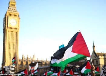 Controversial: Pro-Palestine marches have become a regular feature in the UK since October 7