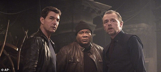 (L-R) Tom Cruise, Ving Rhames and Simon Pegg