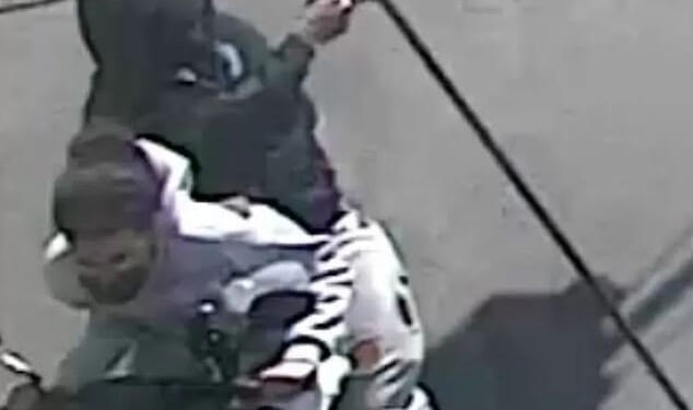 This is the moment a gunman shot a baby dead in Brooklyn on Wednesday afternoon