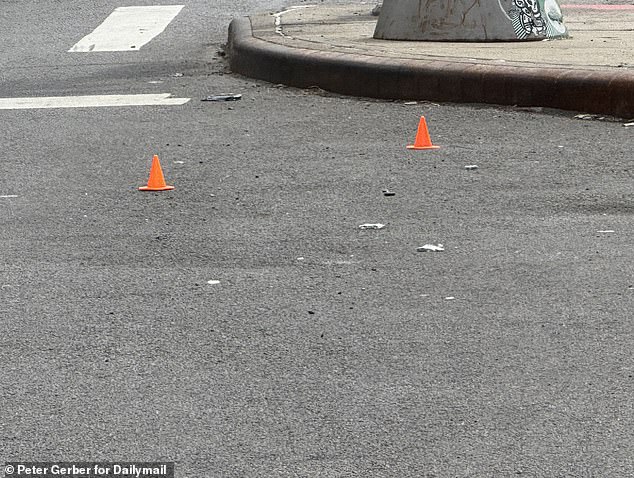 Shots rang out just before 1:25 pm, with the mother discovering after that the child was bleeding from the head