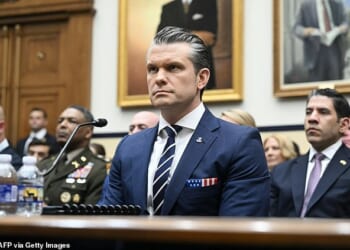 US Secretary of Defense Pete Hegseth, prepares to testify for a US House Armed Services Committee hearing titled "Department of Defense FY2027 Budget Request," on Capitol Hill on April 29, 2026