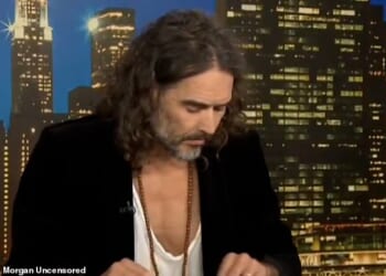This is the excruciating moment Russell Brand failed to find a Bible passage after Piers Morgan quizzed him over reading it aloud in court