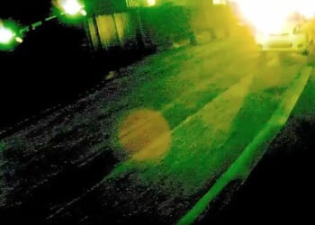 The body-worn footage shows an officer walking towards the station in Dunmurry, southwest of the Northern Irish capital, before a powerful blast from a white car