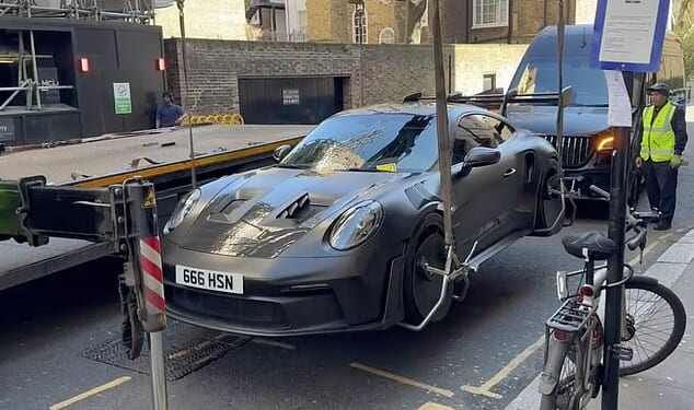 A millionaire Saudi businessman's £300,000 Porsche being impounded in London after he ignored a parking ticket