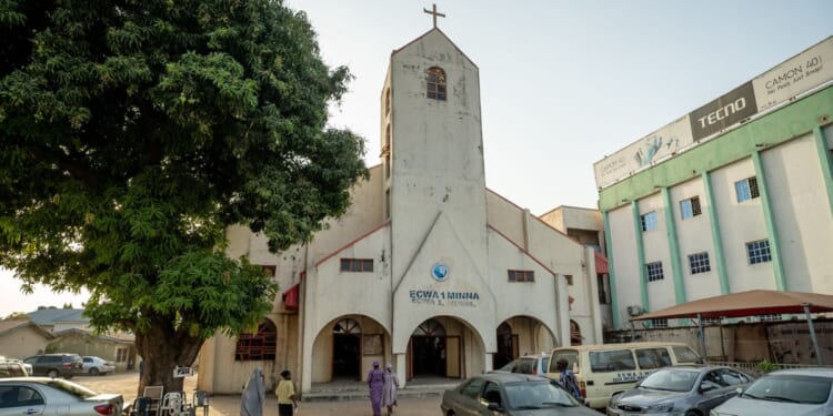 A view of the Evangelical Church Winning All in Minna on Dec. 7, 2025.