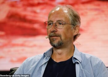 Adam Back, chief executive officer of Blockstream, during the Bitcoin 2022 conference in Miami, Florida