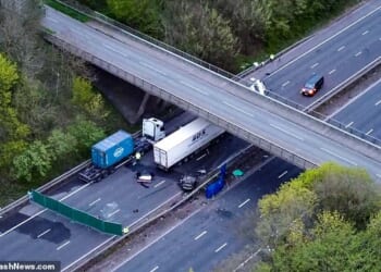 The two teenagers died after the car they were travelling in came off a bridge above the M1 and plunged onto the carriageway below, colliding with a minibus