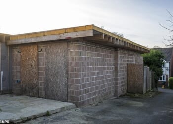 Mr Rayan, who is listed as the director of Fervid Homes, which has an address in central London, says he sought formal planning advice in 2022 and was told the outbuildings could potentially be converted into a granny annexe. Pictured: The two-bedroom cottage under construction