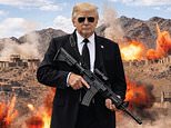 'No more Mr Nice Guy!' Trump posts pic of himself armed with assault rifle and tells Iran to 'get smart' over 'non-nuclear deal' - Live updates