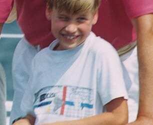 Eagle-eyed royal fans were quick to notice Prince Louis' striking similarity to his father, now 43, when the heir to the throne was on a family holiday to Mallorca, Spain , in 1990, pictured