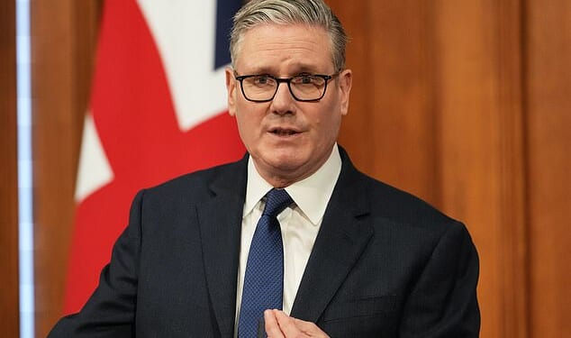 Sir Keir Starmer speaks during a press conference at Downing Street in London on Wednesday