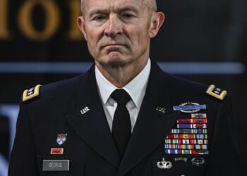 General Randy George attends the Heroes ceremony for Medal of Honor recipient retired Army Captain Larry L. Taylor at Conmy Hall, Joint Base Myer-Henderson Hall, Arlington, Virginia, United States on September 6, 2023