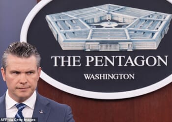 Secretary of War Pete Hegseth has just a 32 percent approval rating, according to the latest Daily Mail/JL Partners poll