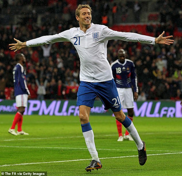 Crouch played 42 times for England, scoring 22 goals and playing in two World Cups