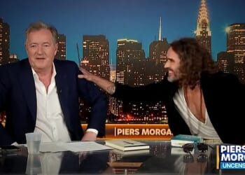 Piers Morgan has said he found it 'weird' that Russell Brand was so 'inappropriately tactile' with him during his recent appearance on his Uncensored show