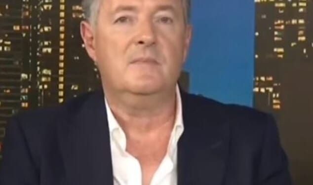 Piers Morgan has been compared to Jim from The Office after his hilarious look to the camera during an excruciating moment in his interview with Russell Brand over the weekend