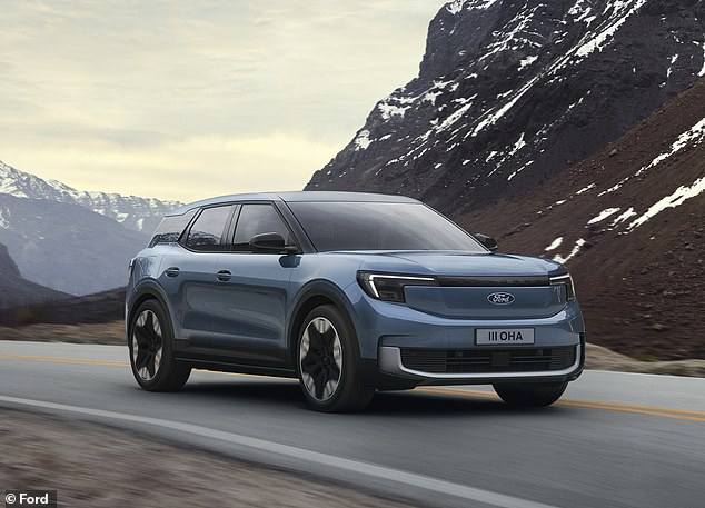 The all-electric Ford Explorer (pictured) costs from £35,095
