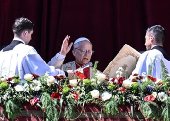 Pope Leo XIV seemed to have used his first Easter Sunday address to send a message to President Donald Trump as he urged 'let those who have weapons lay them down'