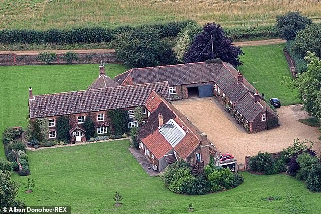 The trip to see him at his temporary Wood Farm home (pictured) was described as 'a brotherly welfare check'