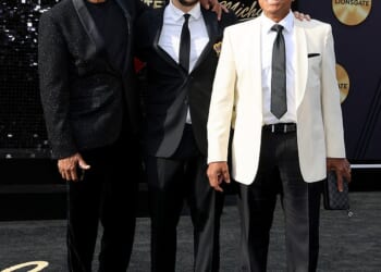 Prince Jackson was joined by his uncles Jackie Jackson, 74, and Jermaine Jackson, 71, at the premiere of the Michael biopic on Monday