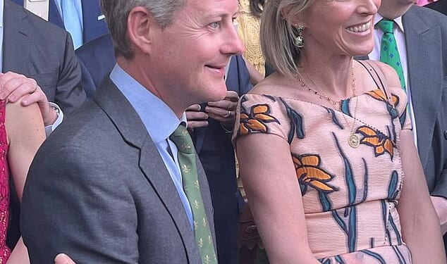 Prince Louis' godfather, once nicknamed 'the court jester', who also organised Prince William's stag do, was seen chatting with the King at a garden party in Washington DC