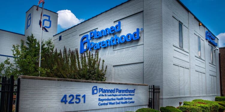 An abortion clinic stands in the sunlight in Saint Louis, Missouri, on Aug. 3, 2019.