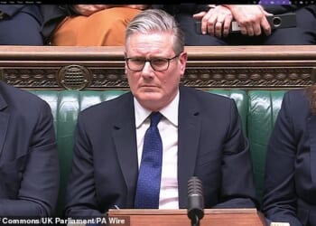 Keir Starmer met his colleague's glowers with one of his own