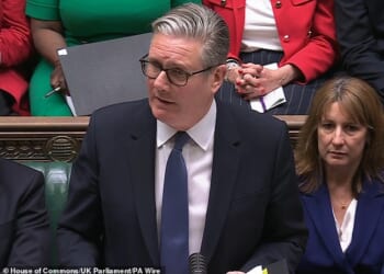 Sir Keir jumped off his corner stool and flurry-punched, windmilling, flailing, jumping up and down and shouting. Anything to save himself, writes Quentin Letts