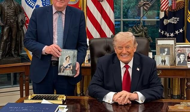 As Donald Trump started flicking through the index to look up a few of the things Robert Hardman had written about him, there was a deafening silence in the room