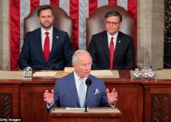 King Charles delivered a speech to the US Congress on the second day of his historic state visit to the US