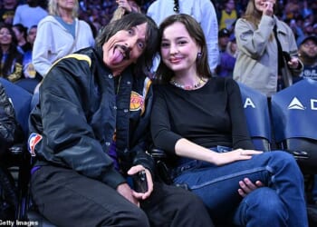 Anthony Kiedis's much-younger girlfriend Eileen Kelly addressed their 33-year age gap romance in a candid essay published earlier this week; pictured in March