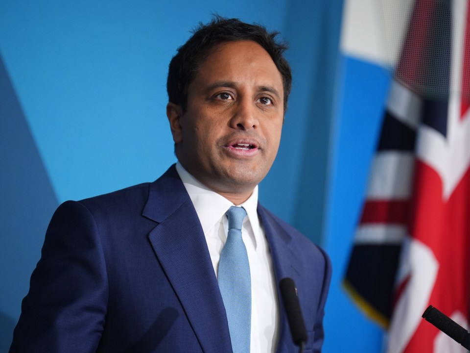 Reform UK Home Affairs spokesperson Zia Yusuf speaking at a press conference.