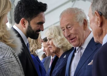 Zohran Mamdani, the socialist mayor of New York, was pictured sharing a laugh with King Charles when they met on Wednesday