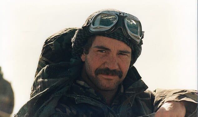 Falklands War veteran Darren Gough, 63, was killed when he was knocked off his motorbike by Christine Baxter in her Land Rover