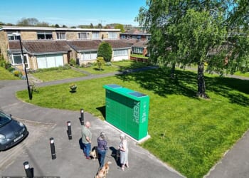 Residents of Arne Road in Walsgrave, Coventry, were furious to see a large green delivery box unexpectedly erected