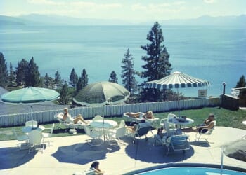 The Cal Neva hotel has seen a whirlwind of luck and misfortune in the decades since it opened in the 1920s. It attracted the most famous celebrities during its heyday in the 1960s. Pictured above is the resort in 1959