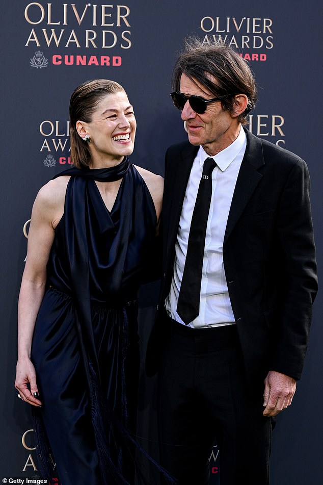 The actress made a rare public appearance with her long-term partner Robie Uniacke at the Olivier Awards on Sunday, where she scooped one of the gongs