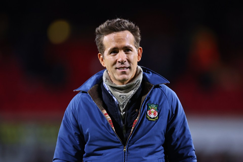 Co-owner of Wrexham AFC, Ryan Reynolds, smiling.