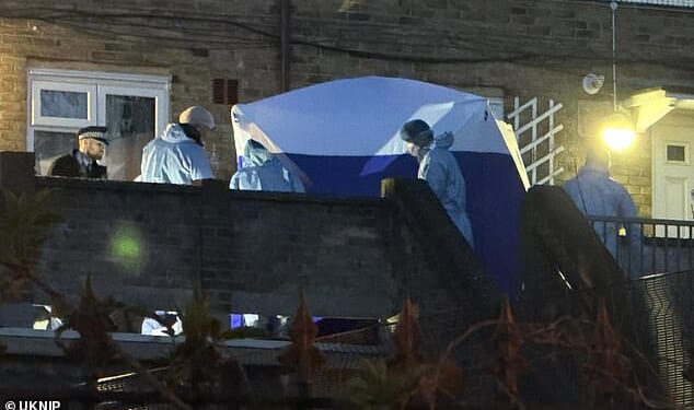 Police have launched a murder probe after a 14-year-old boy was shot dead in broad daylight in Woolwich London on Thursday (Pictured: The scene on Lord Warwick Street)