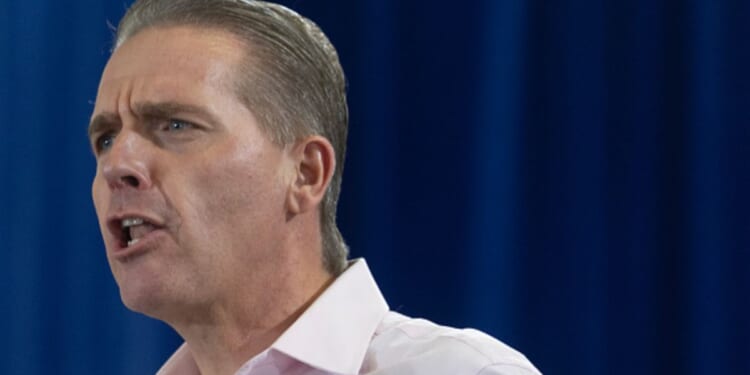 Political commentator Scott Jennings speaks at US Rep. Ashley Hinson hosted fundraiser on Aug. 23, 2026.