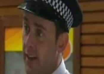 Many people will have forgotten that Scott Mills appeared on a popular soap as a police officer warning teens to 'stay clear of bad boys'
