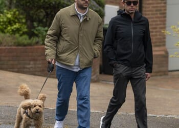 Scott Mills has been pictured for the first time since he was sacked from the BBC. The former Radio 2 Breakfast Show host was seen on a dog walk with his husband Sam Vaughan near their Hertfordshire home on Wednesday