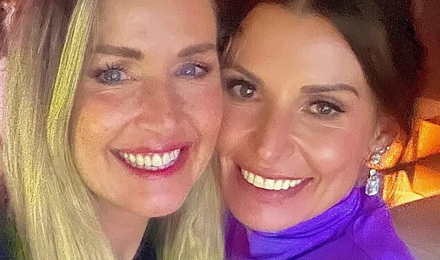 Coleen Rooney (right) celebrated her 40th birthday in Wagatha Christie fashion - with security at her £20 million mansion and guests being told the party theme at the last minute