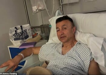 Anoosh Chaichy suffered life-changing injuries when he was hit by the high-powered black vehicle as he tried to move his e-scooter at the end of his shift