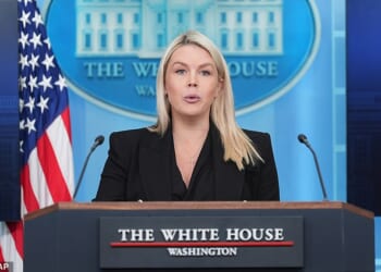 Leavitt, 28, who was supposed to be on maternity this week, returned to the podium to condemn Democrats and the media for pushing violent rhetoric that she claims inspired the Saturday shooting at the White House Correspondents' Association Dinner