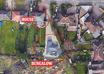 Pictured: a Google street view of Mr Jones' bungalow in Sutton Coldfield, West Midlands