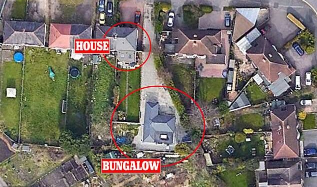 Pictured: a Google street view of Mr Jones' bungalow in Sutton Coldfield, West Midlands